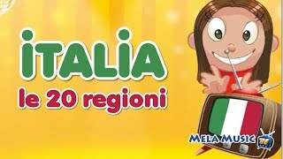 Geografia  Italia le 20 regioni MelaEducational [upl. by Nivlac]