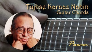 Hindi Song Guitar Lesson  Tujhse Naraaz Nahin  Guitar Chords  Pawan [upl. by Menides65]