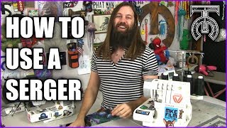 How to thread and use a Serger  Overlock Machine [upl. by Silrac]