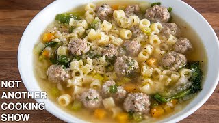 grandmas ITALIAN WEDDING SOUP meatball soup [upl. by Kathe]