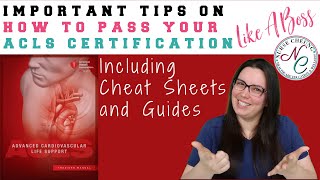 ACLS CERTIFICATION  IMPORTANT TIPS TO PASS THE ACLS CERTIFICATION LIKE A BOSS CHEAT SHEET GUIDE [upl. by Dyolf]