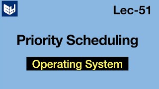 Priority scheduling Algorithm  Example  OS  Lec51  Bhanu Priya [upl. by Airliah]