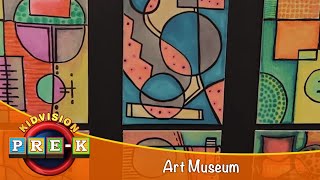 Art Museum  Virtual Field Trip  KidVision PreK [upl. by Dowdell]