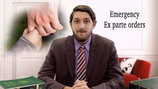 What you need to know about Ex parte orders [upl. by Eiramnna]