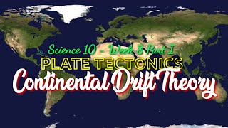 CONTINENTAL DRIFT THEORY  SCIENCE 10  Week 8 Part I [upl. by Tillie197]