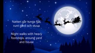 Natten går tunga fjät Sankta Lucia  ENGLISH TRANSLATION [upl. by Neleh276]