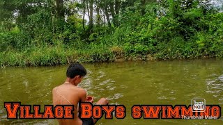 Village Boys swimming in riversummer swimchitwan [upl. by Iknarf19]