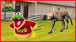 ANIMALS ESCAPED FROM THE ZOO ANIMAL HUNT AT THE PLAYGROUND PARK WITH GUS THE GUMMY GATOR [upl. by Alrep99]