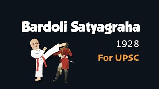 Bardoli Satyagraha  Peasant Movement  Sardar Vallabhbhai Patel  UPSC [upl. by Ardnusal]