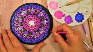 SIMPLE Dot Mandala Painting For BEGINNERS  Lydia May [upl. by Mitran967]