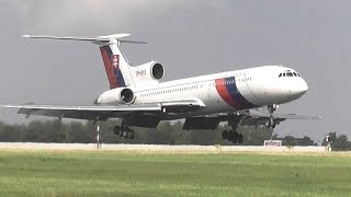 TUPOLEV TU154 M landing [upl. by Eednyl]