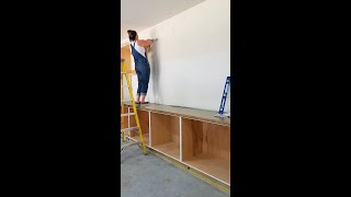 How To Hang Cabinets By Yourself [upl. by Eiliab300]