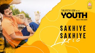 Youth  Sakhiye Sakhiye Lyric Video  Vijay  Shaheen Khan  Mani Sharma  Ayngaran [upl. by Johnston143]