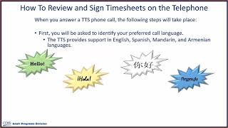 Telephone Timesheet System for Recipients [upl. by Nahc202]