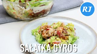 Gyros Recipe  Sałatka Gyros [upl. by Dorine176]