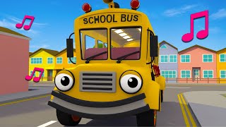 The Wheels on the Bus Go Round and Round Song  Geckos Garage  Nursery Rhymes amp Kids Songs [upl. by Enaitsirk]