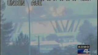 Atlas Foundry Explosion From WSDOT Cam At SR16 amp Union Ave [upl. by Inaliak491]