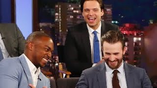 Chris Evans Anthony Mackie and Sebastian Stan being bestfriends  EvanStackie [upl. by Alleiram]