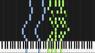 Modest Mussorgsky  Pictures at an Exhibition Promenade Piano Tutorial Synthesia [upl. by Mariken]