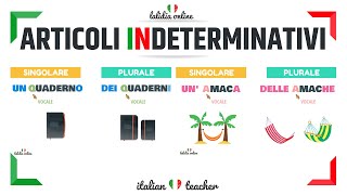 ARTICOLI INDETERMINATIVI  GRAMMAR  Italian for Beginners [upl. by Campagna]