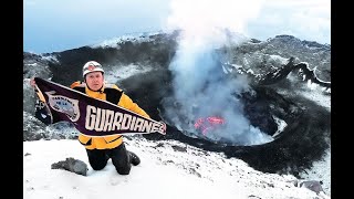 Alpinistas graban video del cráter del Popo en erupción [upl. by Bein]