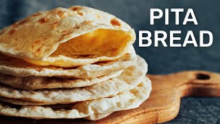 Easy Pita Bread Recipe Bread in 5 Minutes So Yummy [upl. by Neillij354]