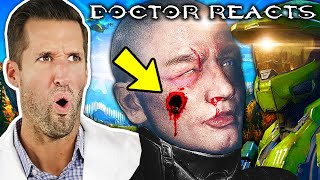 ER Doctor REACTS to CRAZIEST Halo Injuries [upl. by Brunk]