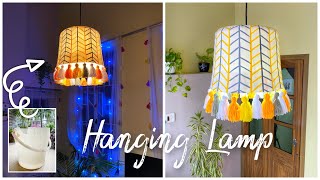 DIY Lampshade  How to make Lamp at home DIY Hanging lamp [upl. by Solomon883]