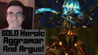 How to Solo Heroic Aggramar and Argus Awesome Transmog [upl. by Machutte]