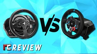 Logitech G29 vs Thrustmaster T300RS side by side review [upl. by Nikaniki]