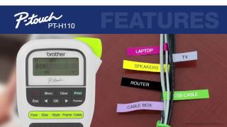 Easy Portable Label Maker  Brother PTH110 [upl. by Adnoyek]