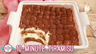 Easy 10 Minute Tiramisu  Bigger Bolder Baking [upl. by Ayrb2]