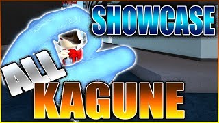 RoGhoul  ALL KAGUNES IN THE GAME SHOWCASE [upl. by Aierdna]