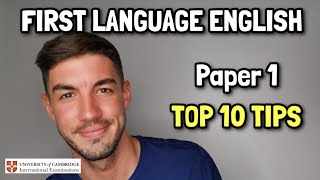 IGCSE First Language English  Paper 1 My Top 10 Tips [upl. by Pliam]