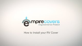 How to Install Your RV Cover [upl. by Yehs280]