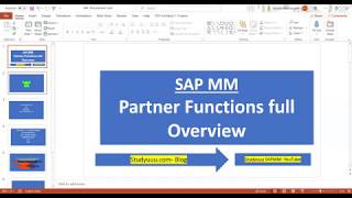 SAP MMPartner Functions full configuration for vendor master and Purchasing DocumentsPOContract [upl. by Schroer332]