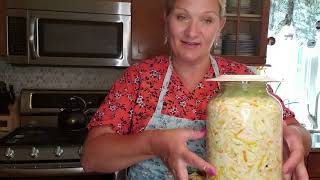 HOMEMADE SLAVIC STYLE SAUERKRAUT FROM START TO FINISH [upl. by Wake]