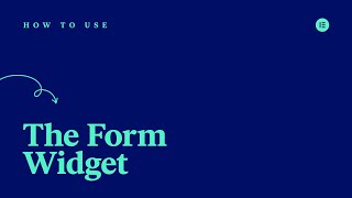 How to Use Elementors Form Builder to Create a Form on WordPress [upl. by Aven]