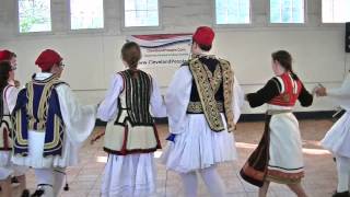 Syrtos Greek dance from Crete by Kyklonas Hellenic Dancers [upl. by Noiramed]