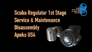 How To Service Scuba Regulators Apeks US4DS4 1st Stage Part 1 DISASSEMBLY [upl. by Noelle]