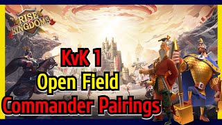 KvK 1 Open Field Commander Pairings F2P Friendly [upl. by Assilim]