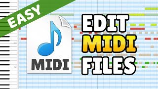 How to Edit MIDI Files  MIDI Editor Beginner Tutorial [upl. by Azitram]