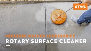 Rotary Surface Cleaner  STIHL Pressure Washer Accessory [upl. by Airoled]