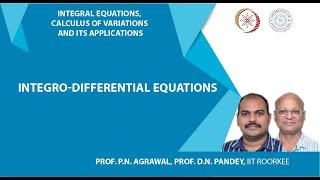 Integrodifferential equations [upl. by Annaoj]