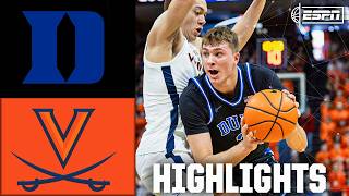 Duke Blue Devils vs Virginia Cavaliers  Full Game Highlights  ESPN College Basketball [upl. by Galang]