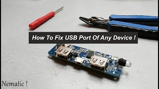 How To Fix USB Port Of Any Device [upl. by Sirromed]