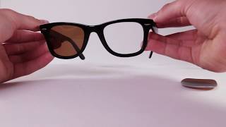 How to Replace RayBan Original Wayfarer Sunglass Lenses [upl. by Adnahcal]