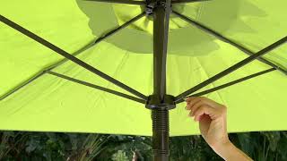 How to set up an umbrella on the patio [upl. by Ozner]