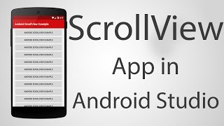 How to Use ScrollView in Android App  Android Studio 222 Tutorial [upl. by Leirea]