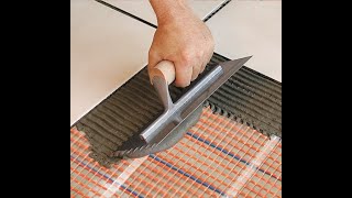 How to Install a SunTouch Electric Floor Heating Mat [upl. by Armyn]